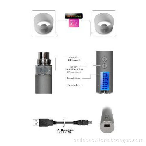 ego v starter kit 650mAh variable voltage ego battery